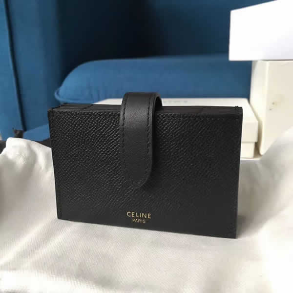 Wholesale Fake Discount Black Celine Card Holder Wallet